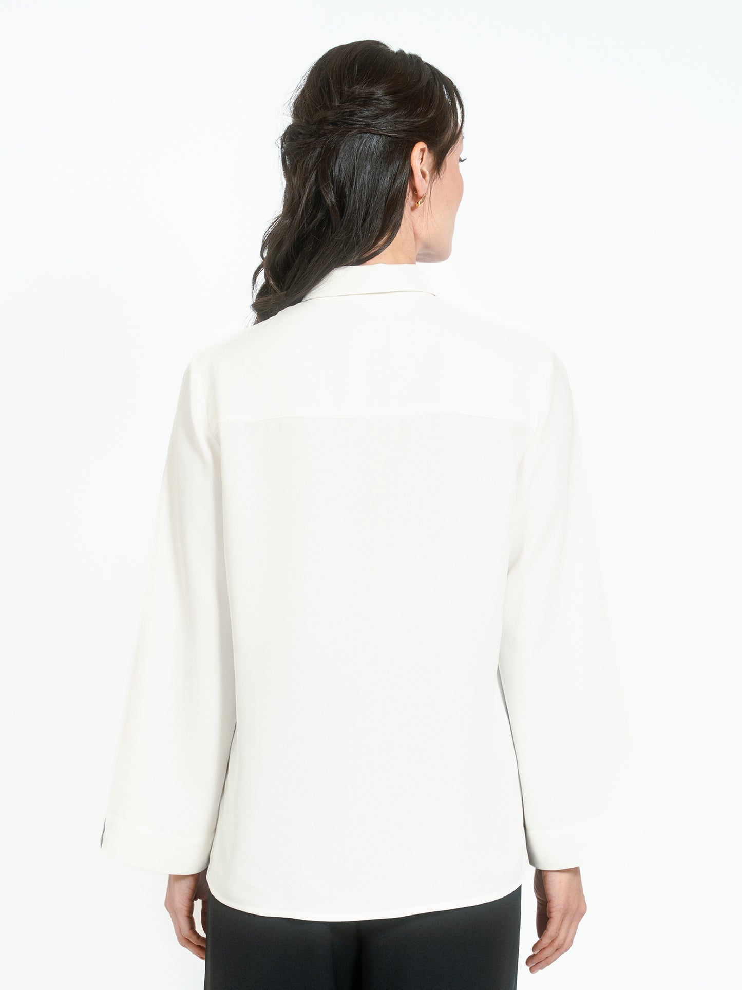 Recyceltes Hemd, neuer breiter Knopf